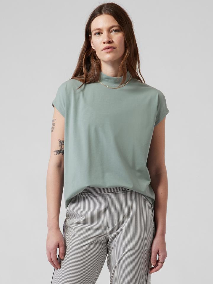 Away Mock Neck Tee