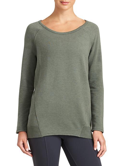 Athleta Womens Studio Cya Sweatshirt Size 1x Plus - Jasper Green Heather