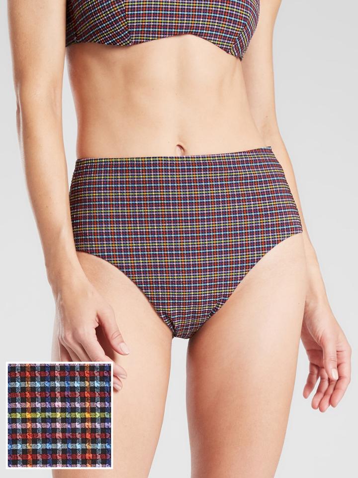 Seersucker High Waist Bottom
