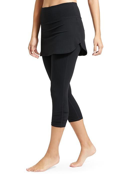 Athleta Womens Chaturanga 2 In 1 Capri Size L Tall - Black