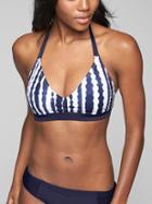 Athleta Womens Wave Break Halter Bikini Dress Blue Size 34b/c