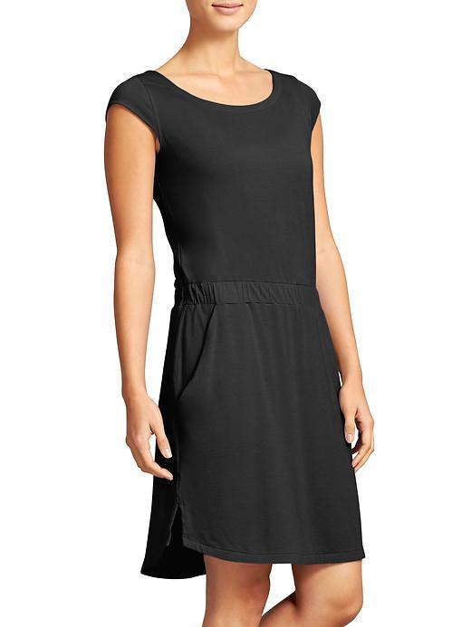 Athleta Womens Redondo Dress Size L Tall - Black