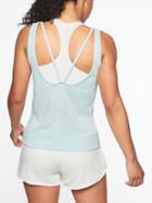Athleta Womens Serenity V-back Tank Rain Drop Blue Size L