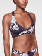Athleta Womens Piha Reversible Wrap Bikini Top New Botanical/ Radiant Red Size Xs