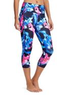 Athleta Womens High Rise Superimpose Chaturanga Capri Size L Tall - Navy