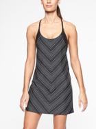 Athleta Womens Blousy Tankini Swim Dress Black Print Size 32b/c