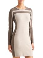 Athleta Womens Boreal Sweater Dress Size L - Foxtail Taupe Heather