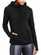 Athleta Womens Sentry Hoodie Sweatshirt Size M - Black