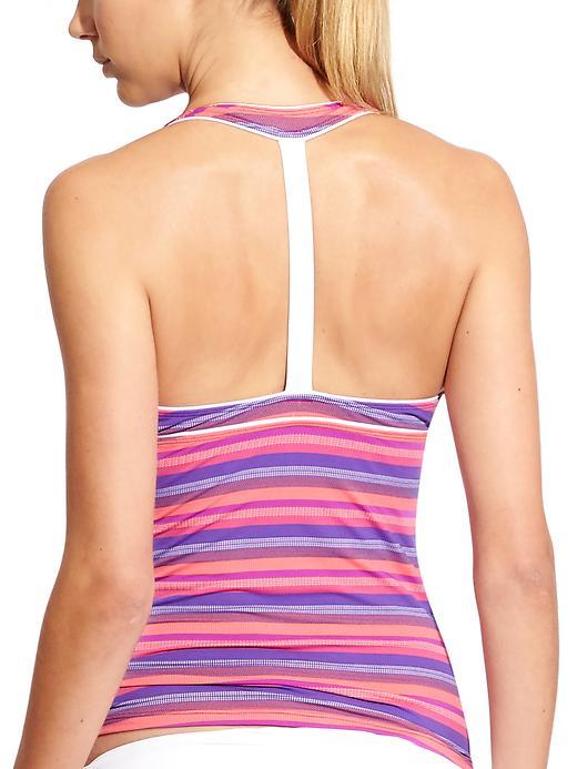 Athleta Womens Tulum T Back Tankini Size L - Jazzy Purple