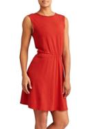 Athleta Womens Lively Dress Size L Tall - Saffron Red
