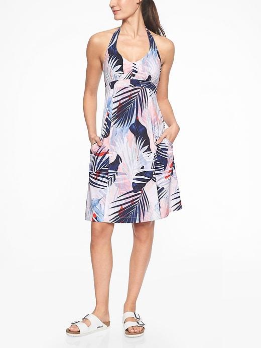 Athleta Womens Pack Everywhere Dress Printed On Fire Size 2