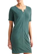 Athleta Womens Top Notch Tee Dress Size L - Evergreen