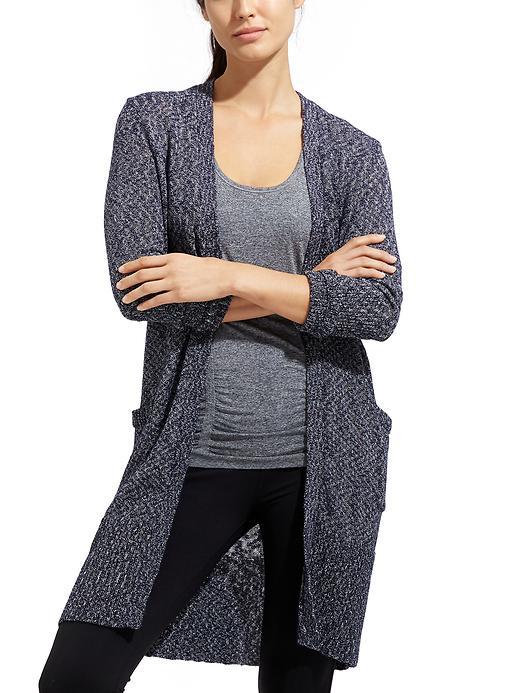 Athleta Womens Weekend Wrap Size L - Dove/navy