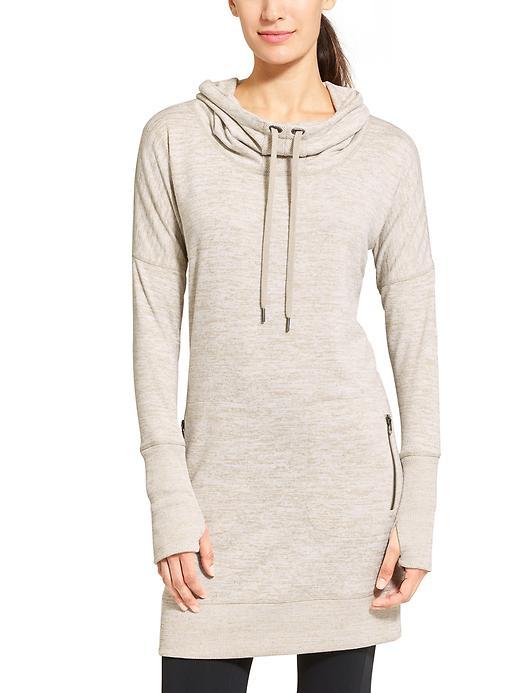 Athleta Womens Sport It Dress Size L - Ecru Heather