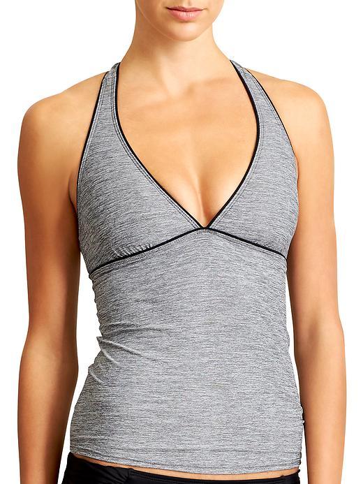 Athleta Womens Heather Sahara Tankini Size Xxs - Grey Heather