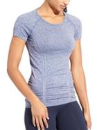 Athleta Womens Fastest Track Tee Size L - Smooth Sailing Heather