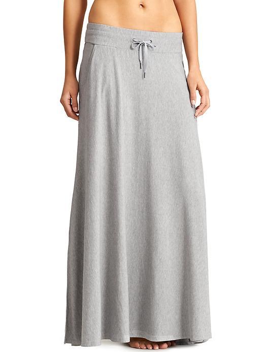 Athleta Womens Pura Vida Maxi Skirt Size 1x Plus - Grey Heather