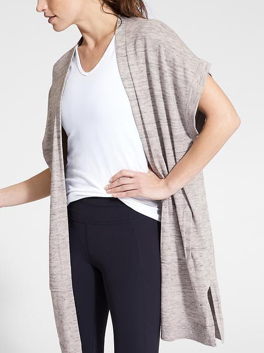 Athleta Womens Harmony Wrap Grey Heather Size Xl