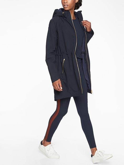 Athleta Womens Cloudburst Jacket Navy Captain Size Xxs