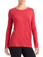 Athleta Womens Transcend Top Size L Tall - Red Delicious Heather