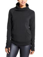 Athleta Womens Track Pullover Size L - Black