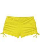 Athleta Womens Scrunch Short Size Xxs - Aloha Yellow