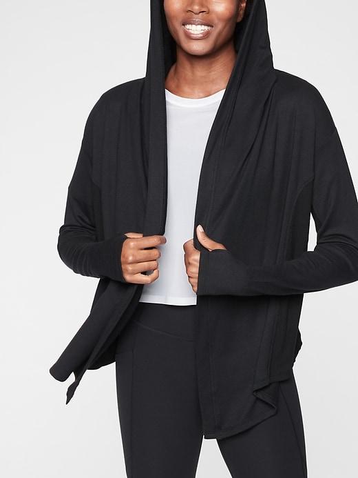 Athleta Womens Nirvana Wrap Black Size Xxs