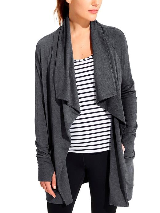 Athleta Womens Studio Wrap Charcoal Heather Size 1x