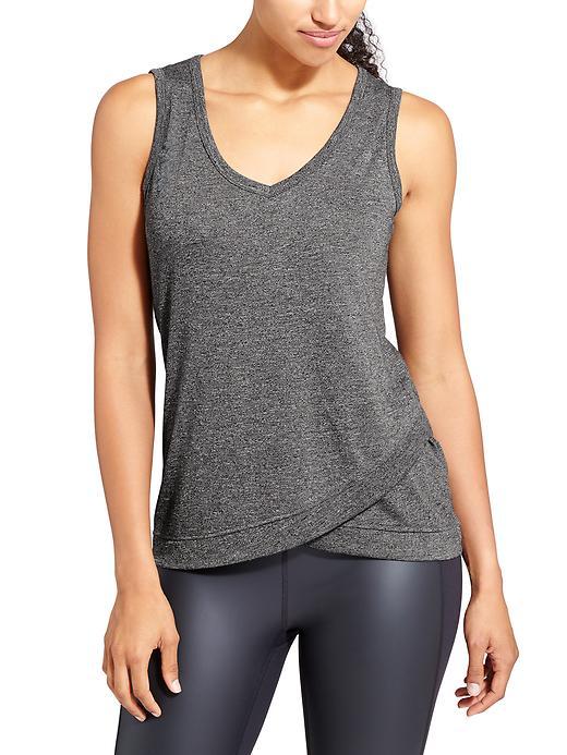 Athleta Womens Two Fold Tank Size L - Dark Grey