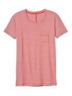 Athleta Womens Tavvy Tee Size L - Saffron Red