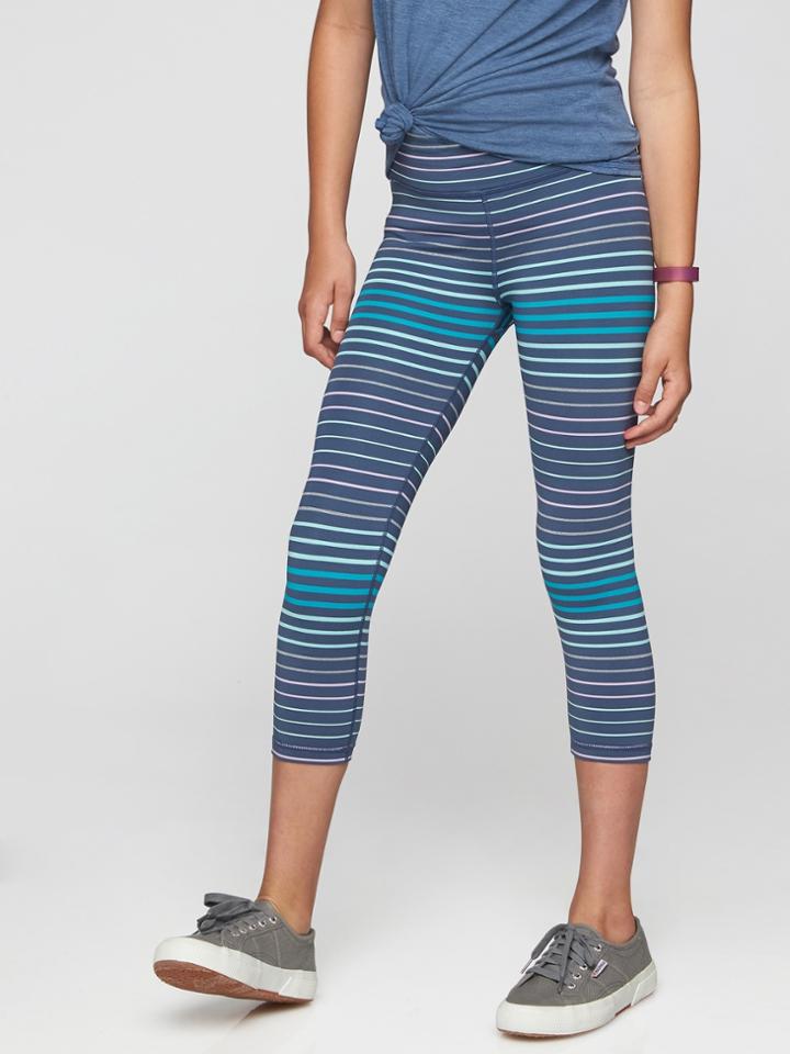 Athleta Girl Stripe Chit Chat Capri