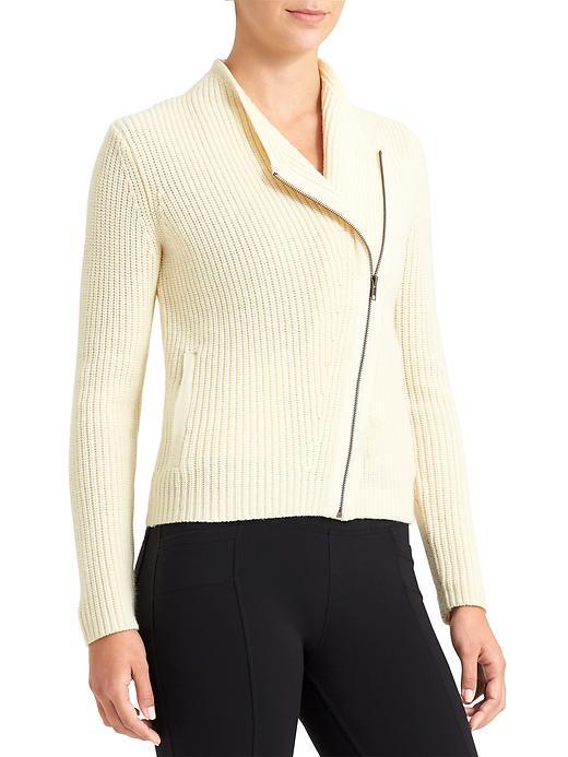 Athleta Womens Merino Stowe Cardigan Size L - Dove