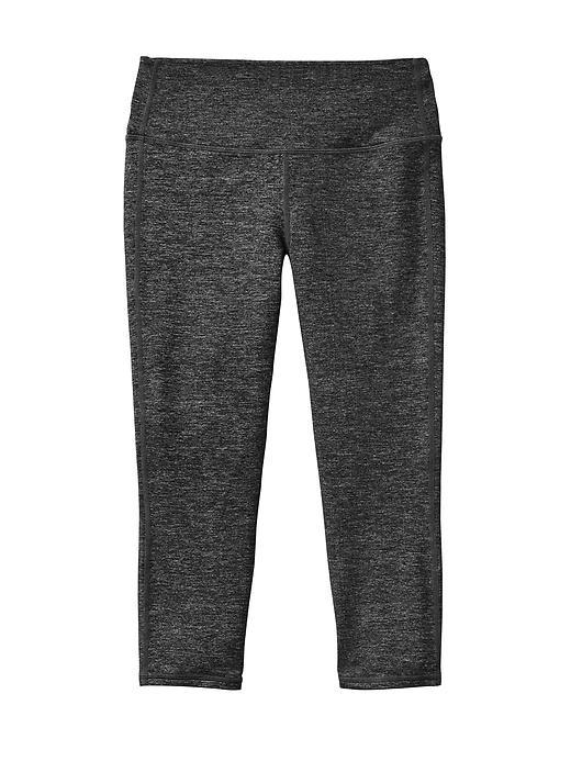 Athleta Womens High Rise Quest Chaturanga Capri Size L Tall - Black