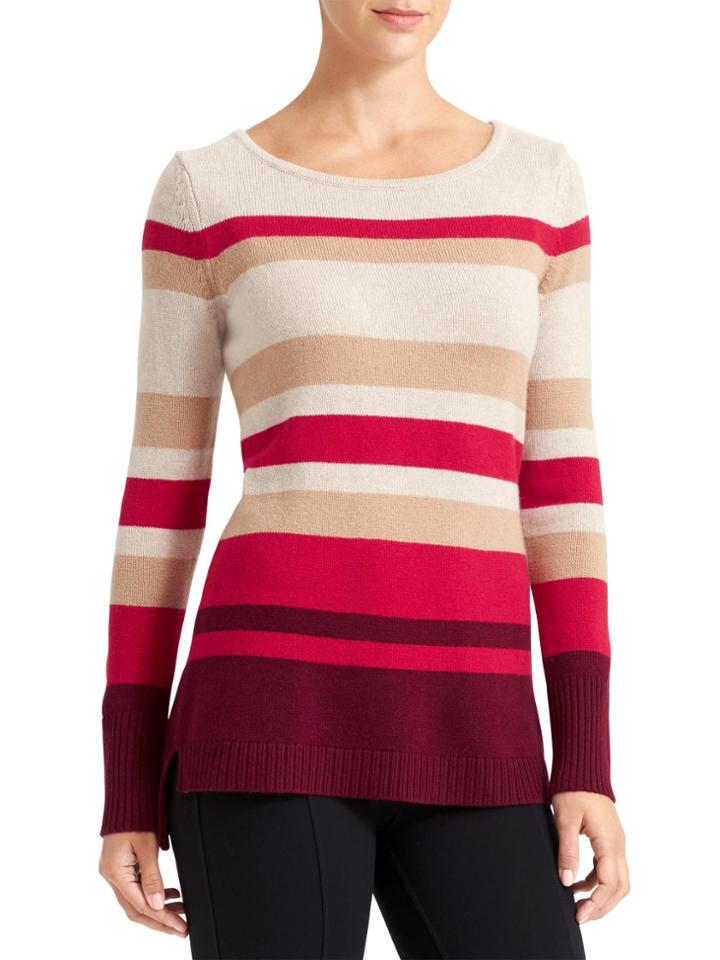Cashmere Lodge Striped Sweater