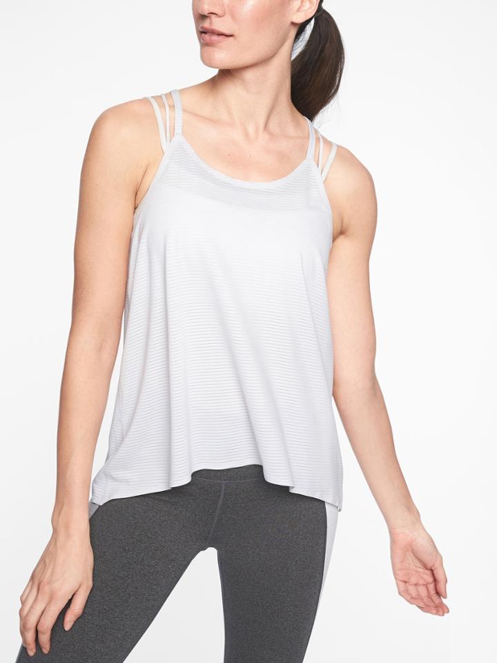Chi Shadow Stripe Strappy Tank