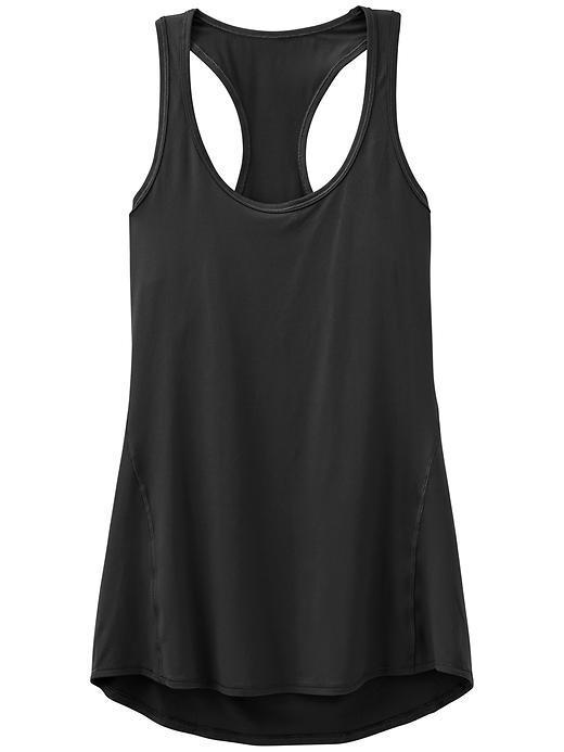 Athleta Womens Chi Tank Extra Long Size S - Black