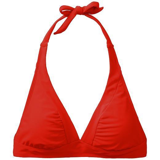 Athleta Shirrendipity Halter Bikini Top - Saffron Red