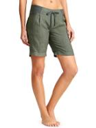 Athleta Womens Linen Creston Bermuda Size 0 - Jasper Green