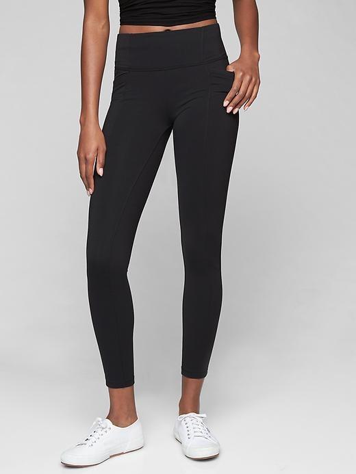 Athleta Womens Metro High Waisted Legging Size L Tall - Black