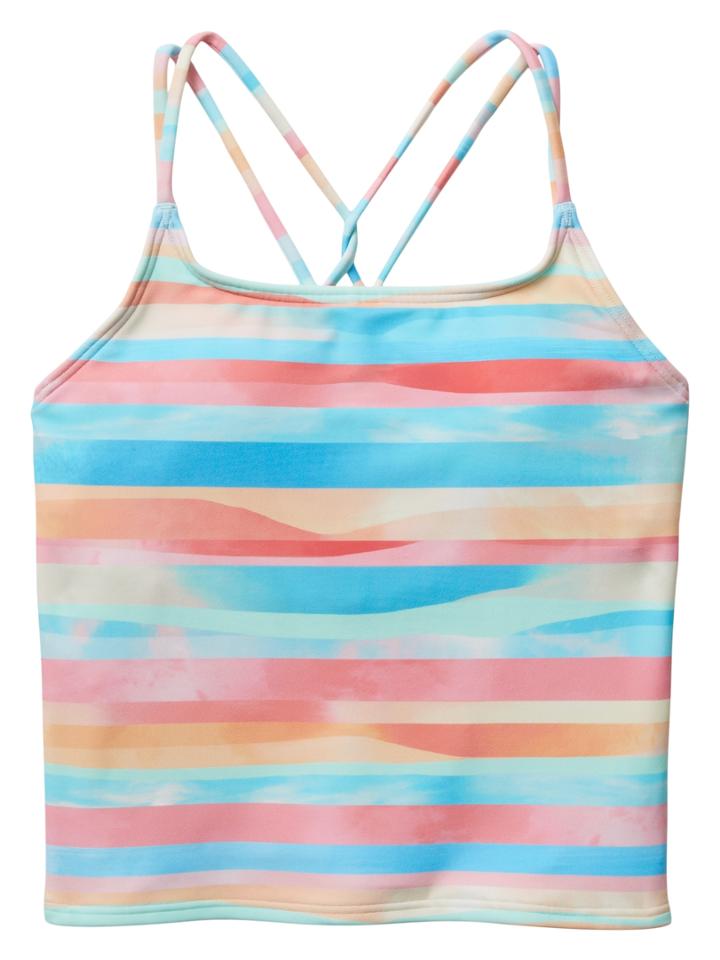 Athleta Girl Sunset Oasis Crop Tankini Top