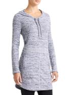 Athleta Womens Techie Sweat Popover Dress Size L - Grey Heather