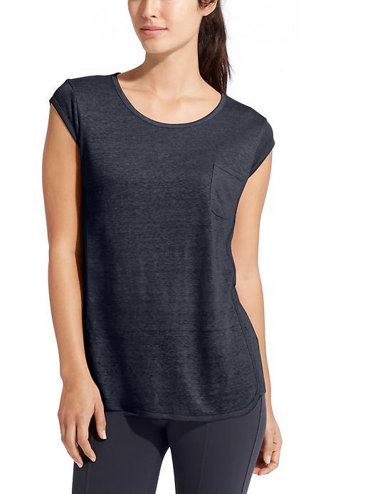 Athleta Womens Newport Tee Size M - Navy