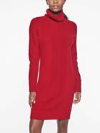 Athleta Womens Funnel Neck Sweater Dress Scorched Chili Size Xxs