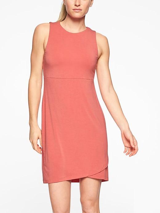 Athleta Womens La Palma Dress Smoked Salmon Size S