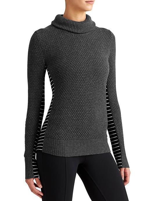 Athleta Womens Merino Marina Sweater Size L - Charcoal Heather