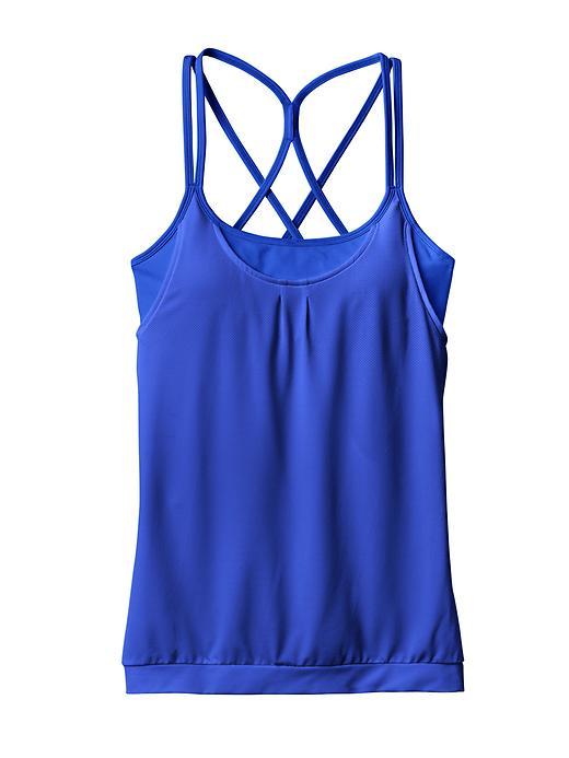 Athleta Womens Mesh Energize Tank Size L - Capri Blue