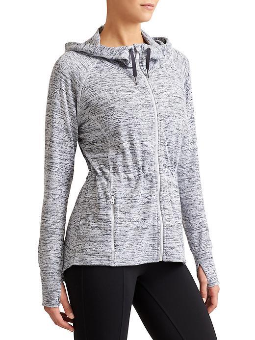 Athleta Womens No Sweat Jacket Size 1x Plus - Grey Heather
