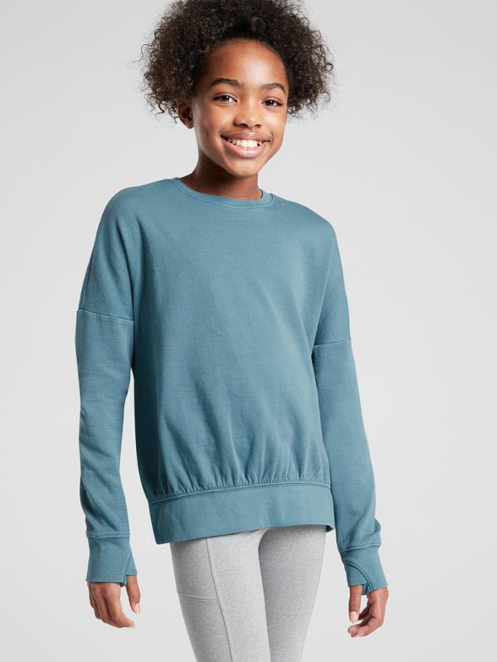 Athleta Girl Beachy Scrunch Sweatshirt