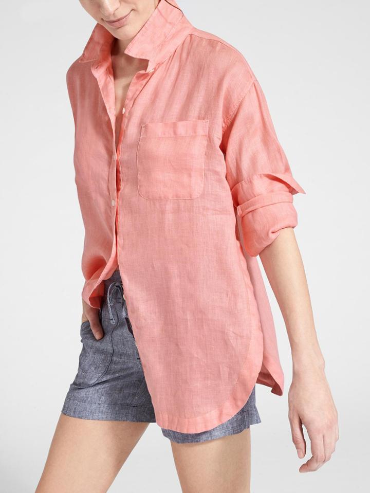 Linen Long And Lean Shirt