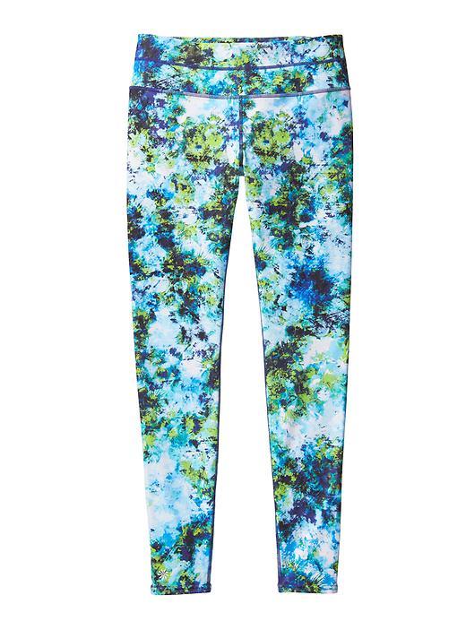 Athleta Womens Hypersonic Sonar Tight Size M - Ember Orange Multi
